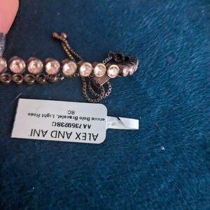 Alex and Ani Light Rose Beaded Bracelet